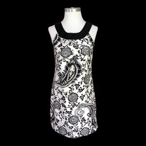 WHBM PAISLEY 100% SILK SLEEVELESS DRESS SIZE 2